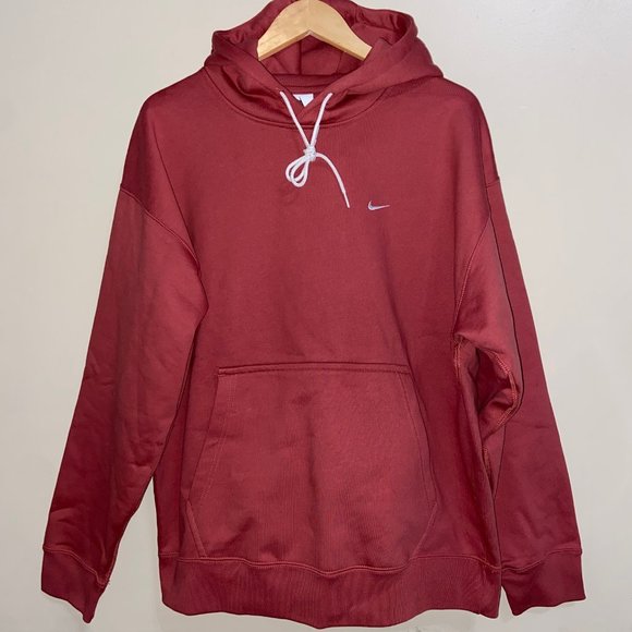 Nike Nikelab NRG Solo Swoosh Fleece Hoodie Mens CV0552-691 Canyon Rust NEW